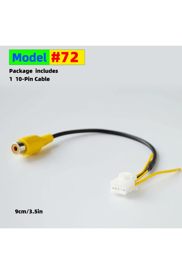 كابل RCA بـ 10 دبابيس أو كابل فيديو RCA بـ 10 دبابيس أو USB بـ 4/6 دبابيس لملحقات الراديو الأندرويد وكاميرا الرجوع للخلف