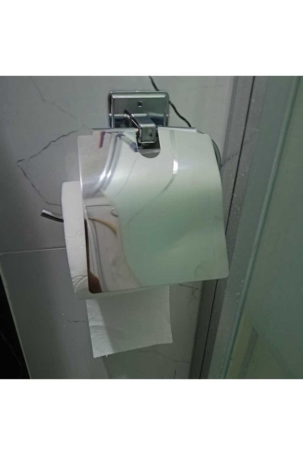 Toilet Paper Holder, Both Screw-Compatible and Adhesive, Easy to Use