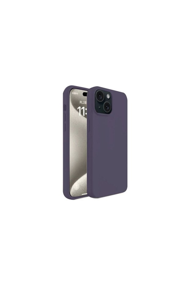 Apple iPhone 15 Case First Silicone - Plum