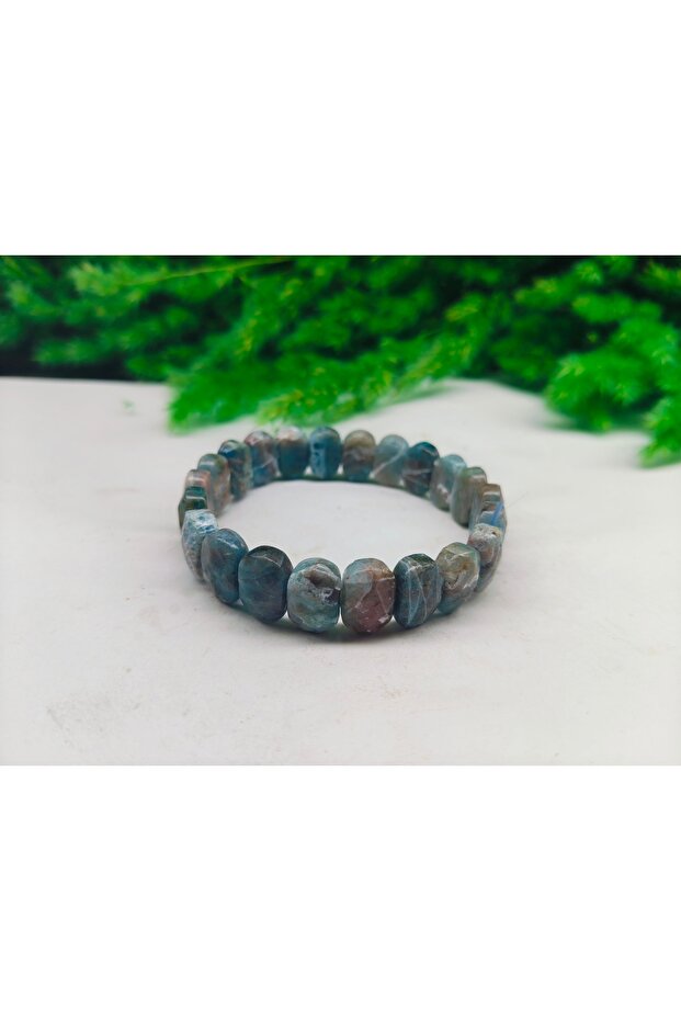 Apatite Rx Natural Stone Bracelet | Certified Natural Stone Stylish Design Bracelet Certified