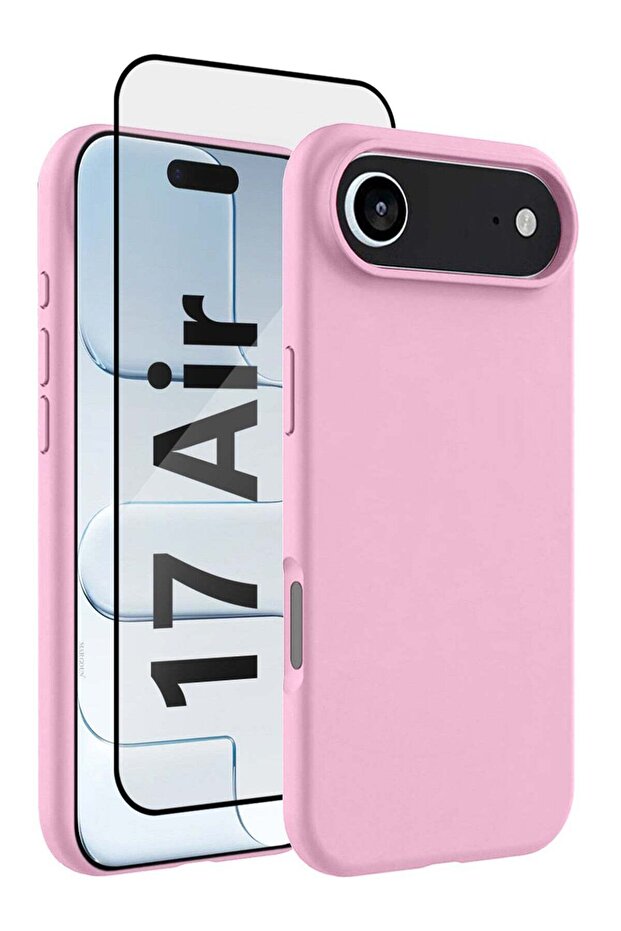 2Packs Liquid Silicone Protective Phone Case for iPhone 17 Air , Soft Anti-Scratch Microfiber Lining