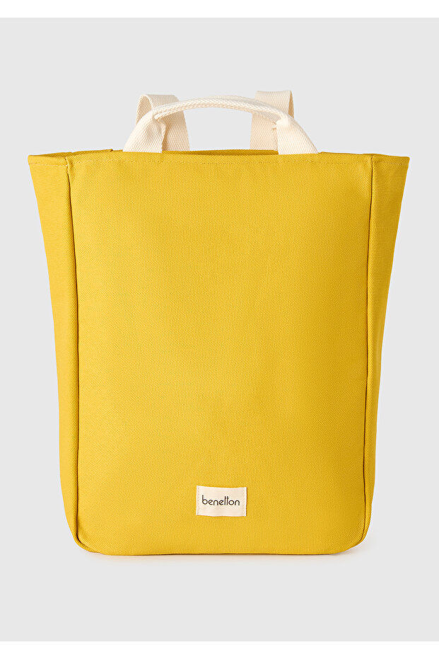 Unisex Yellow Canvas Backpack