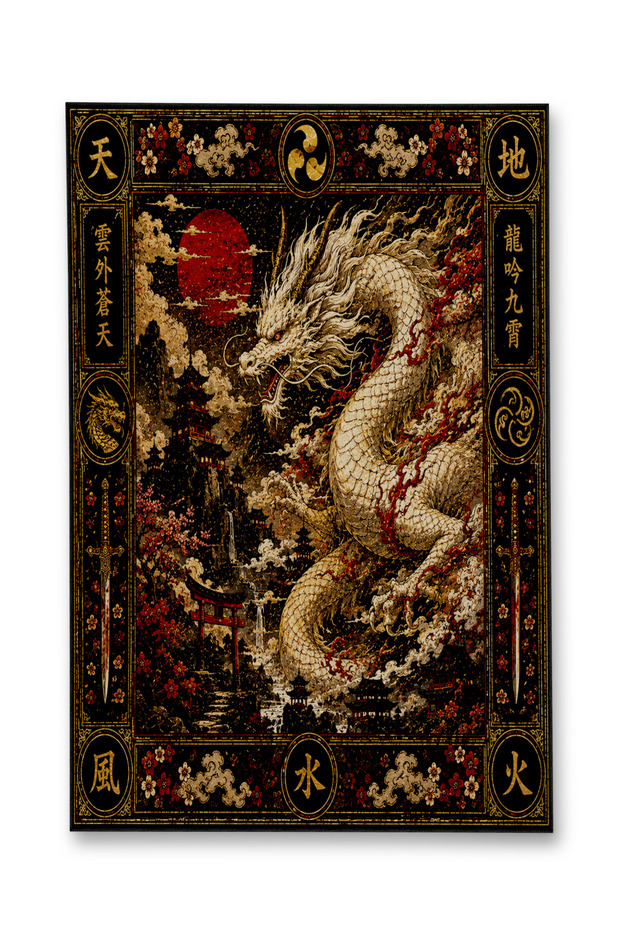 Sdt Fish Theme Patterned Modern Woven Base Decorative Carpet Mosso3376