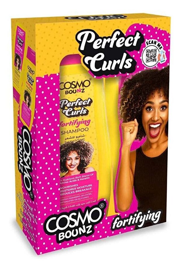 Bounz Perfect Curls Fortifying Shampoo & Conditioner Gift Set - 400ml