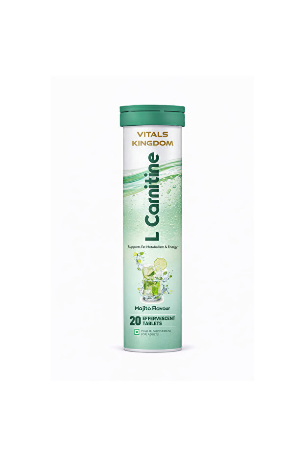 L-Carnitine 2000 mg Effervescent Tablets – Mojito – 20 Tabs