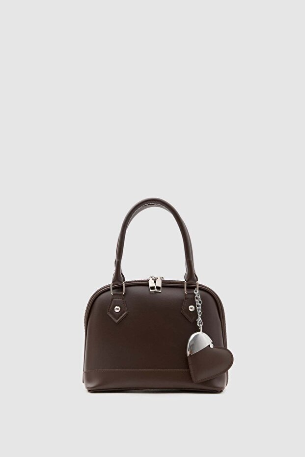 Rio Heart Charm Hand and Cross Bag Dark Brown