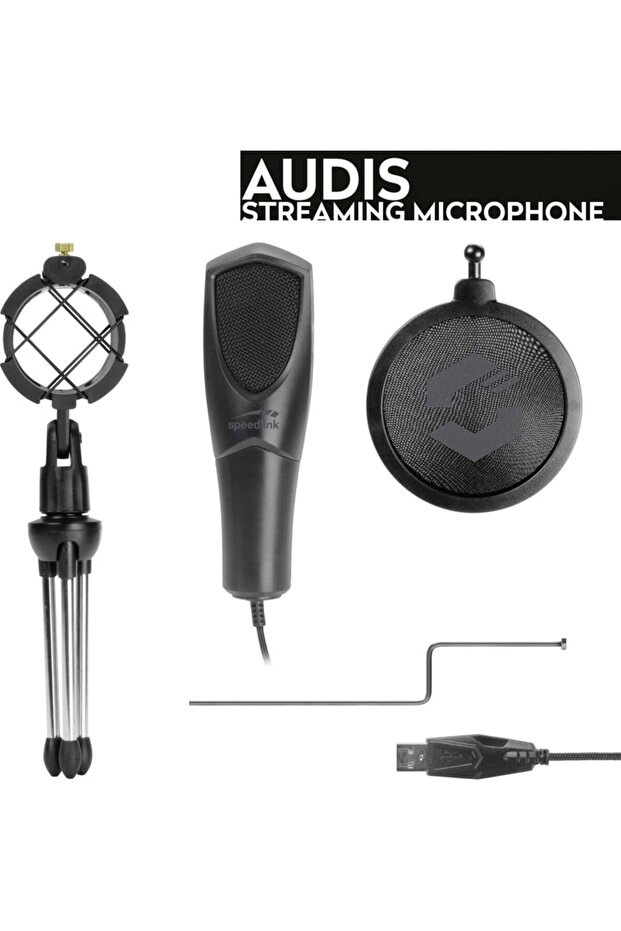 Microfon de streaming AUDIS, negru - 3