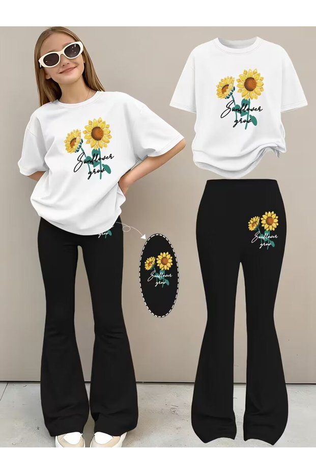 Girl's Spanish Style Leggings and T-Shirt Set