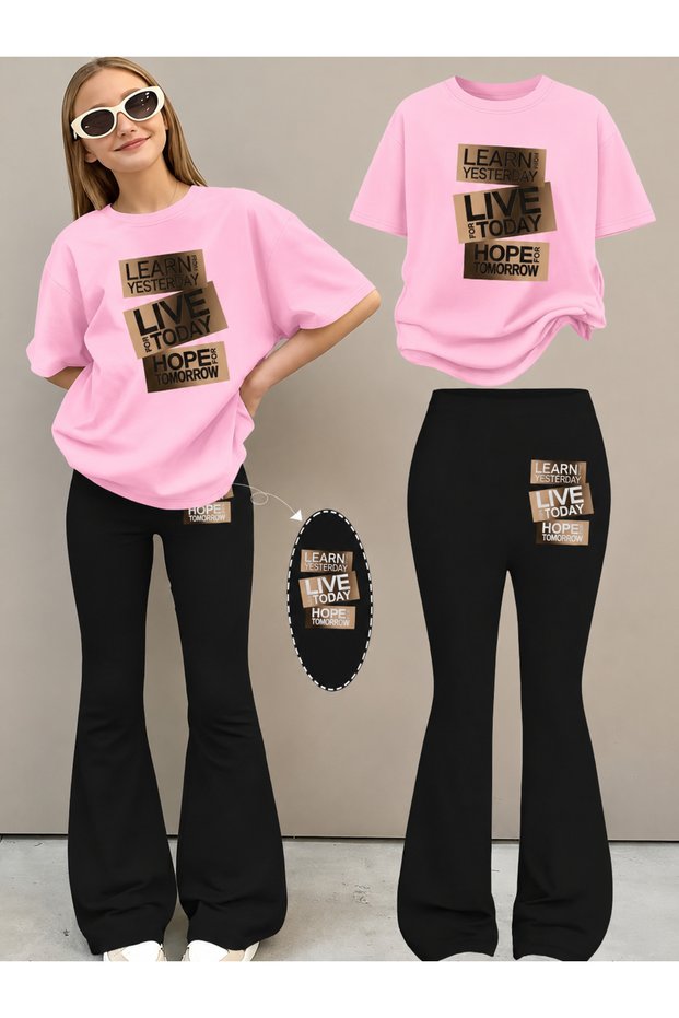 Girl's Spanish Style Leggings and T-Shirt Set