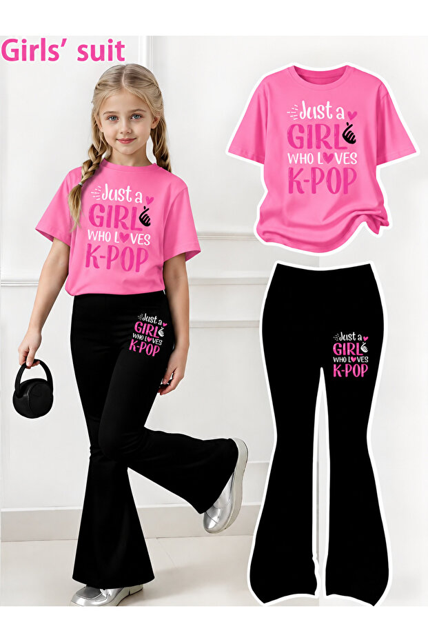 Girl's Spanish Style Leggings and T-Shirt Set