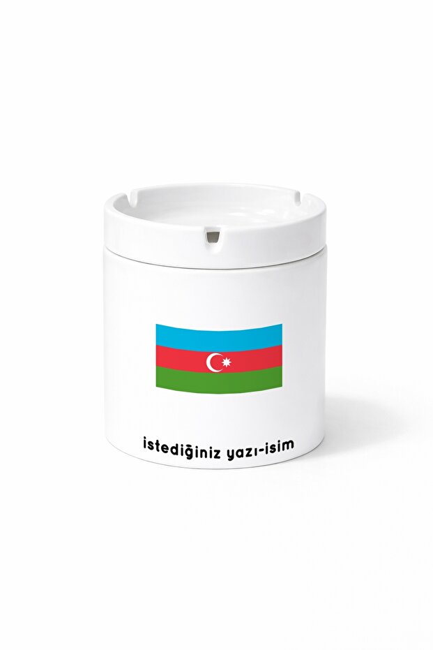 Country Azerbaijan Azerbaijan Flag Flag Printed Ashtray Ashtray Gift
