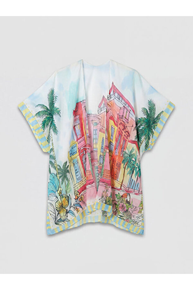 Esvab • Modern & Distinctive Shawl Roba Collar Embroidered Women's Kimono