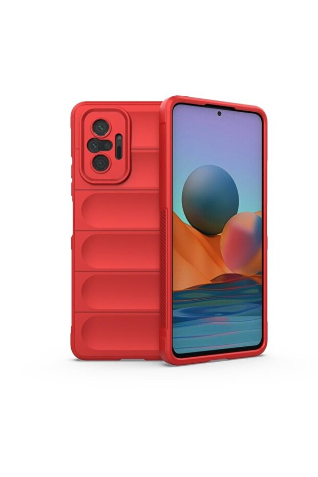 Magic Shield Θήκη Σιλικόνης Red (Xiaomi Redmi Note 10 Pro)