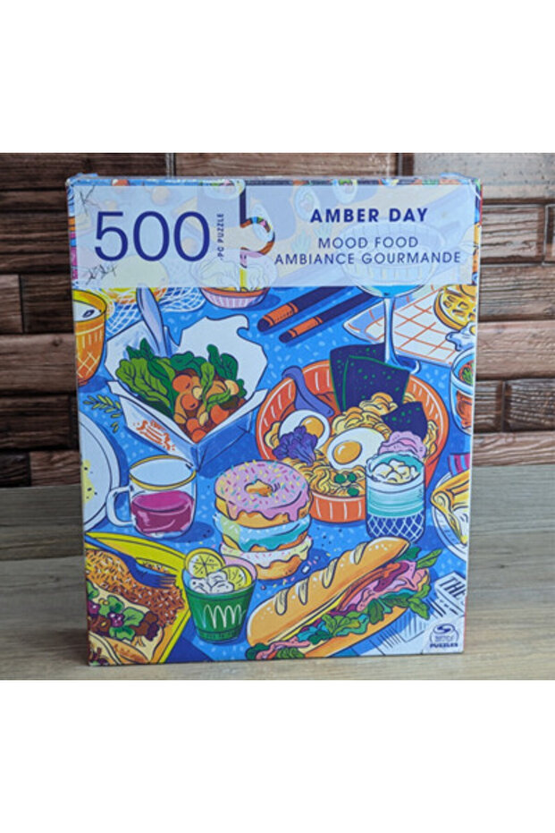 Amber Day Mood Food 500 Piece Puzzle 24" x 18" Spin Master 2002 6067274 Complete