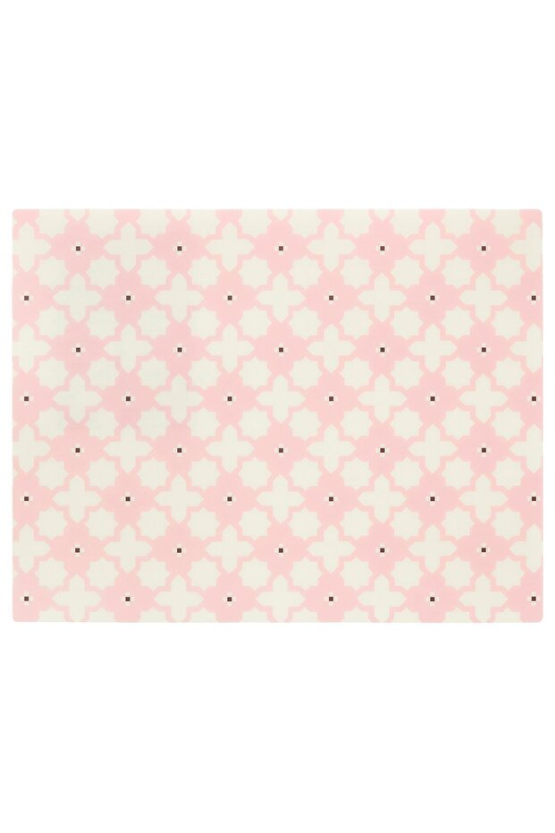 GOKVÄLLÅ Place mat, patterned/pink, 45 x 35 cm