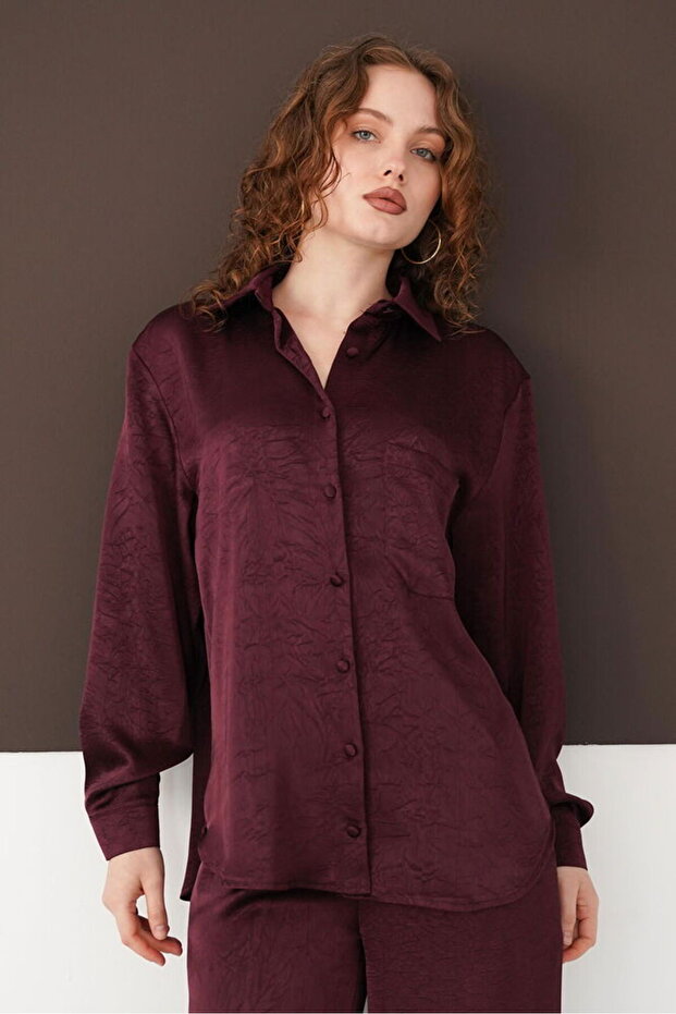 Long Sleeve Shirt - Plum | F2101