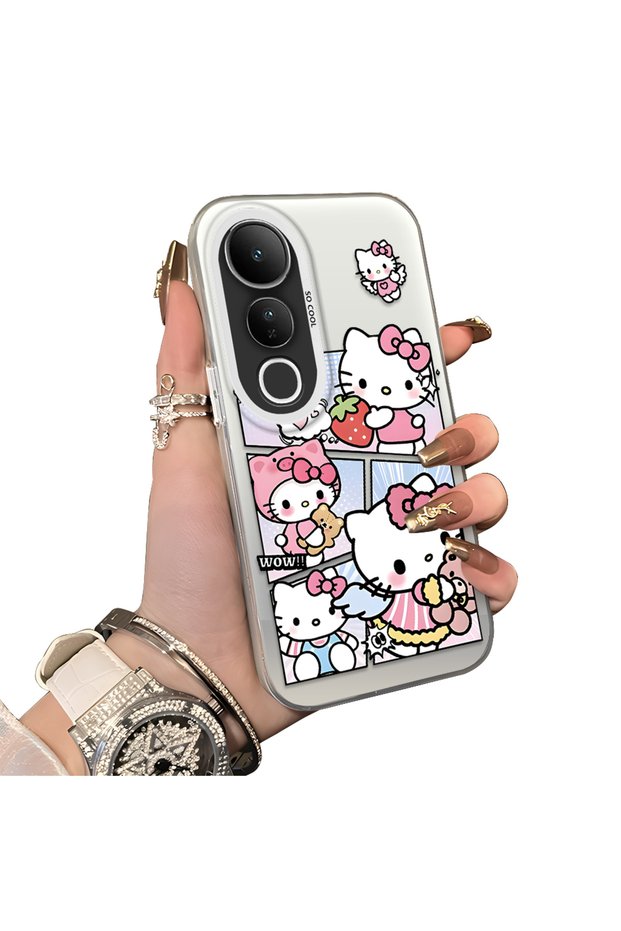Vivo V50 Lite 4G/5G Compatible Stylish Cartoon Printed Shockproof Case