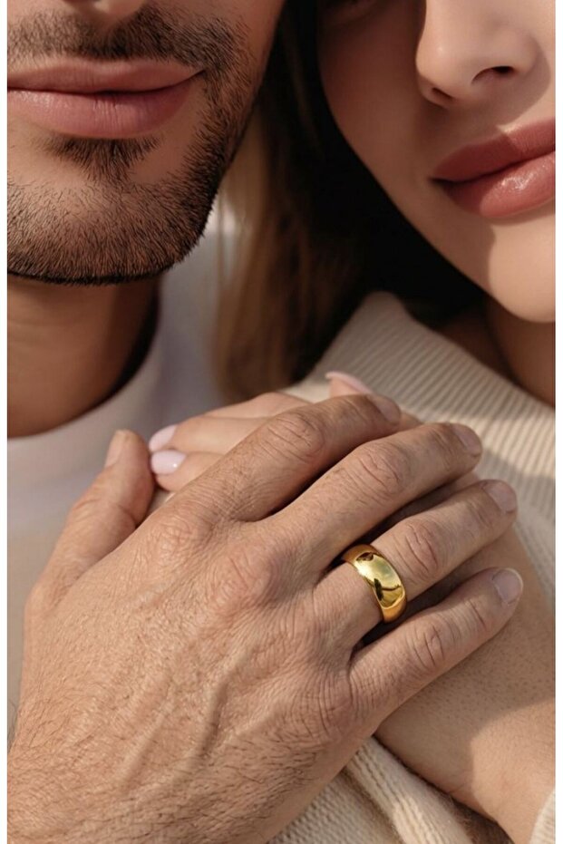 Steel Size 19 Unisex Wedding Ring