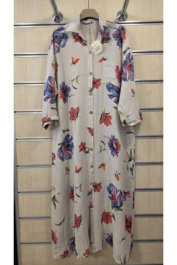 Italian Long K Linen Dress