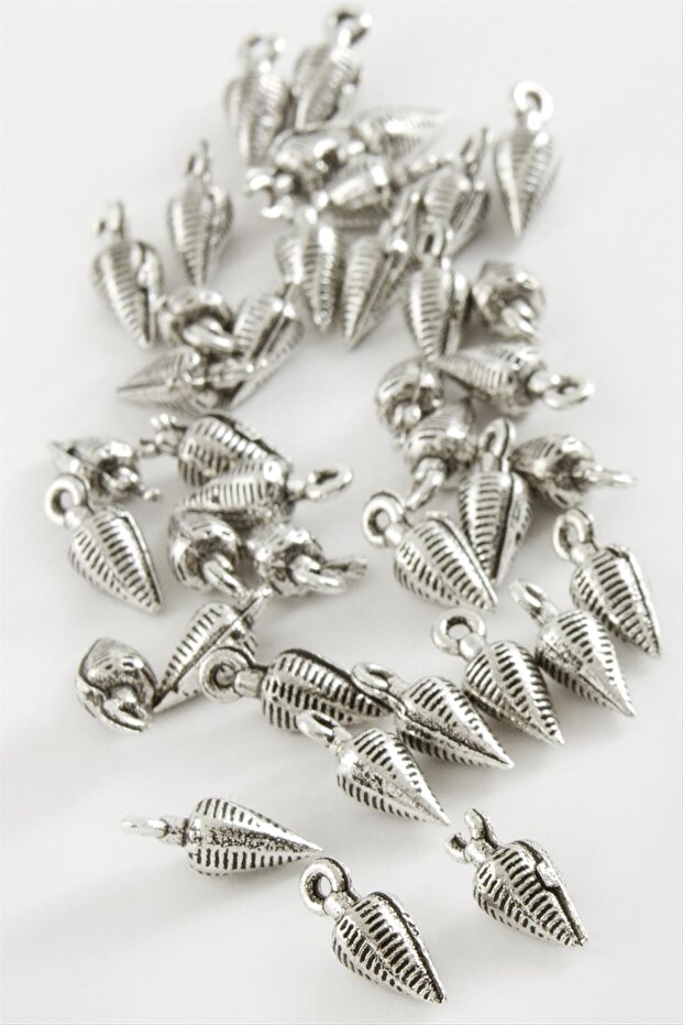 Bi̇reycel Oval Prayer Beads Tassel Spacer Horse 50 (184749) Gram-Silver Color