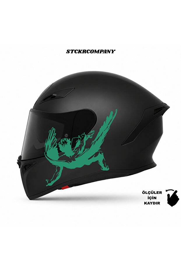 Fallen Angel Helmet Sticker | Motorcycle Helmet Side Sticker | Fallen Angel Motorcycle Sticker | Fallen Angel Sticker