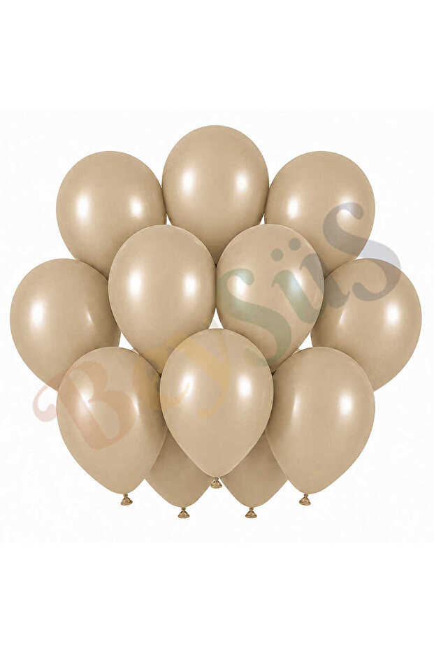 Sea Sand Color Latex Retro Balloon (30 cm) - 12 Pieces