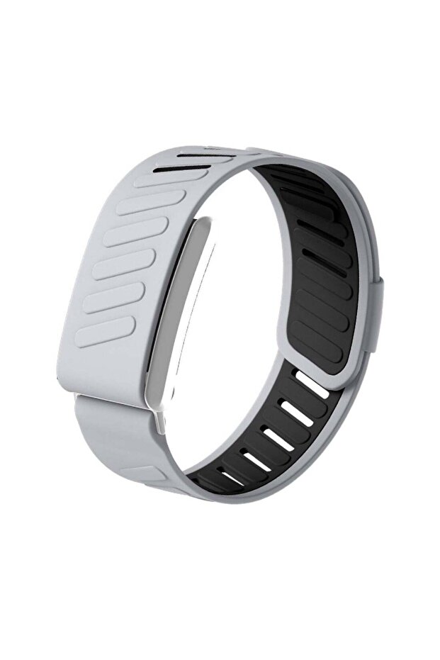 Flow-Fit Silicone Strap Compatible with WHOOP 4.0 Adjustable Replacement Band (Grey/Black)