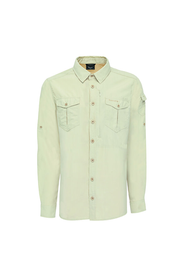 Odina Men's Shirt-Beige