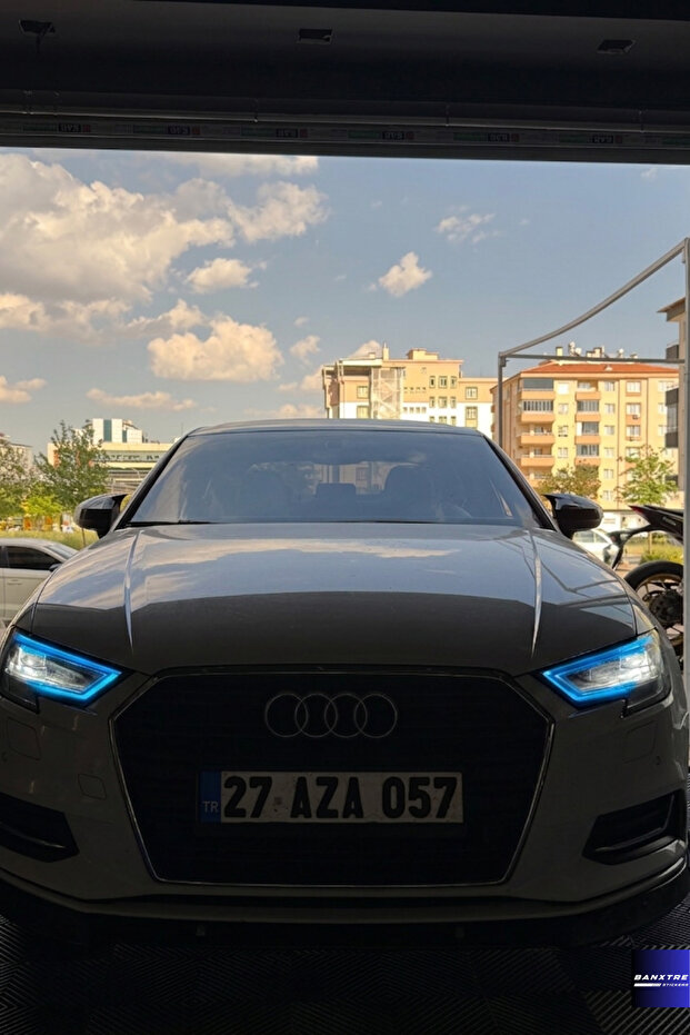 Audi A3 Sedan Compatible Headlight Film Sticker Headlight Design Sticker (Right and Left)