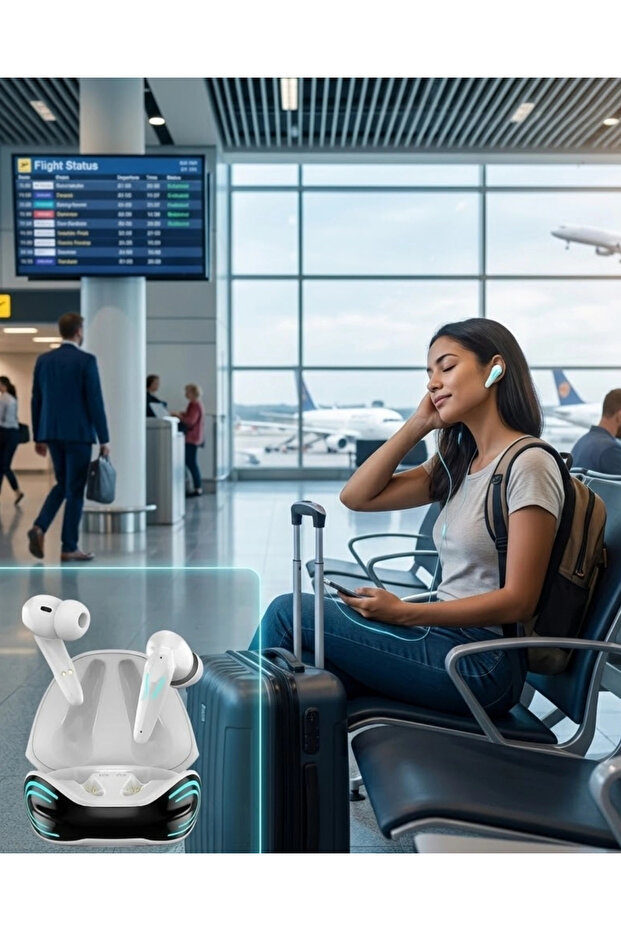 Wireless Earbuds Low Latency Compatible with iPhone 14 iPhone 15 Samsung S22 Redmi Note 13