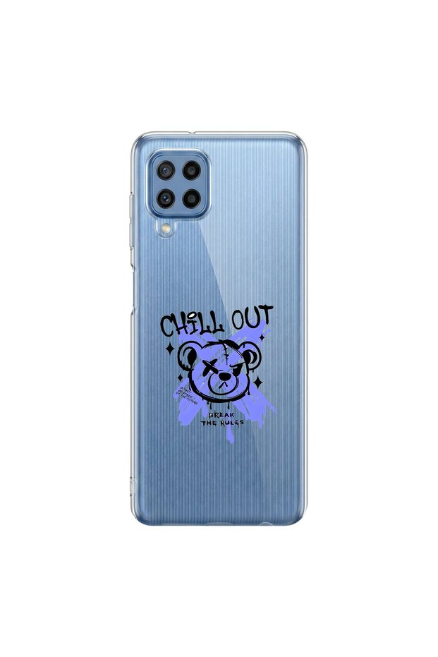 Samsung Galaxy M22 Compatible Graffiti 8 Design Transparent Case
