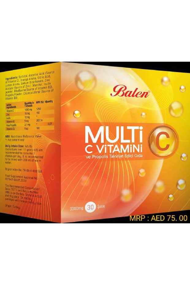 Multi C Vitamin (1000mg, 30 Sachets)