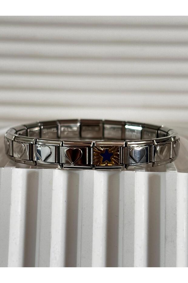 Daytime Series Star Charm Heart Italian Bracelet