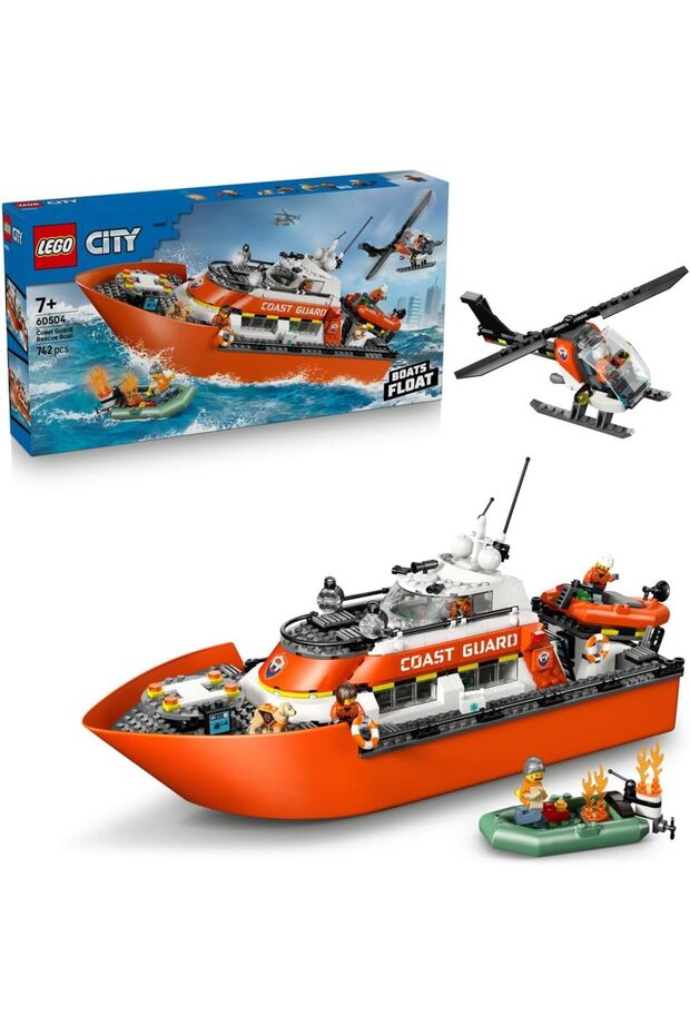 City Coast Guard Rescue Boat, 742 Pieces