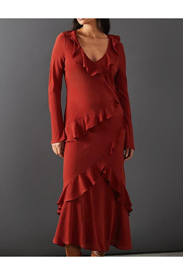 Rochie lunga, Caramiziu - 1