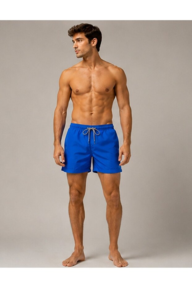 Exum Water Repellent Nano Fabric Men's Diving Shorts with Mesh Pockets