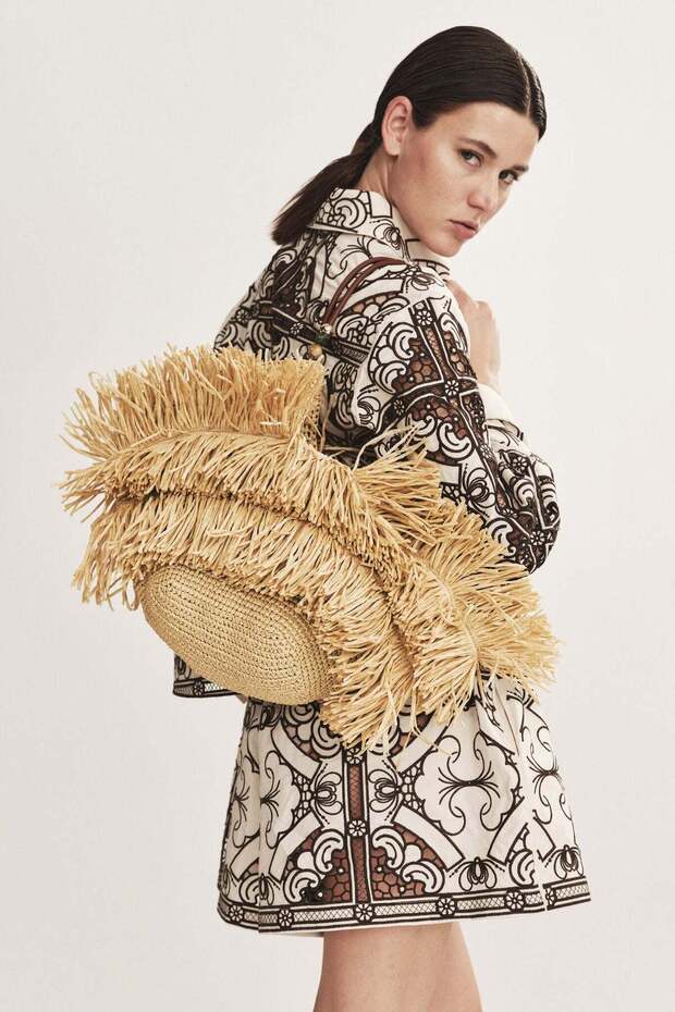 Fringed straw shopper - 2