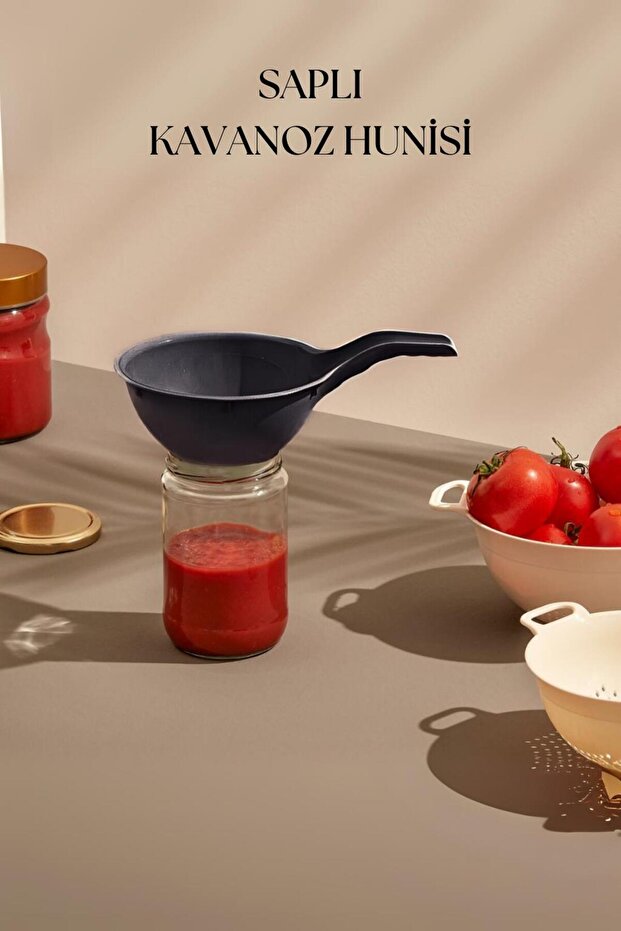 Jar Funnel with Handle Smoked-Dny0032
