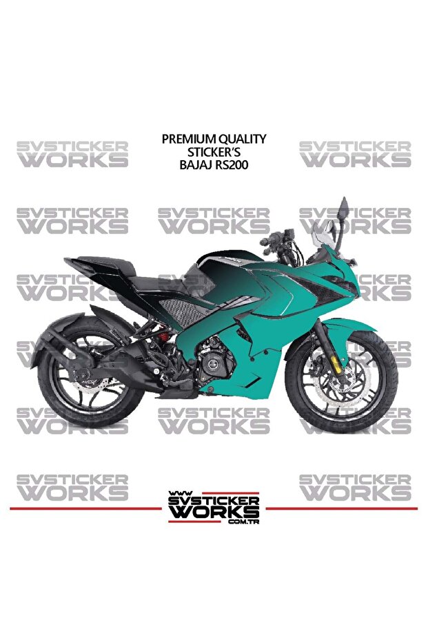 ملصق تزييني لـ Bajaj RS200، طقم جاهز لتزيين المحرك بلونين، جودة عالية