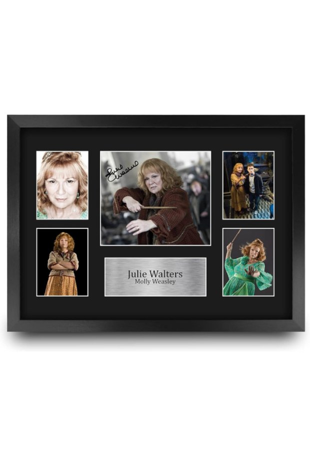 FR A3 Julie Walters Harry Potter Molly Weasley Gifts Printed Signed Autograph Picture Display for Movie Memorabilia Fans - A3 Framed