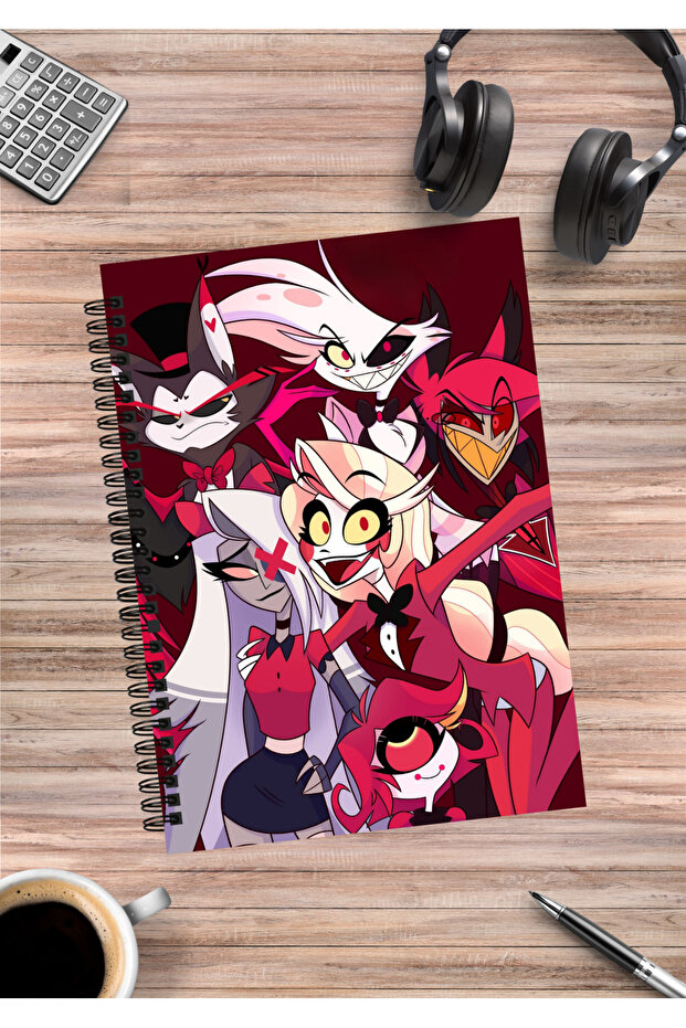 Hazbin Hotel Anime Spiral Notebook A5 (50 Sheets)