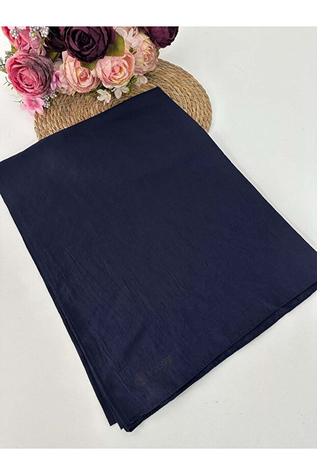 Scarfe Vual Shawl Navy Blue Hvh0405