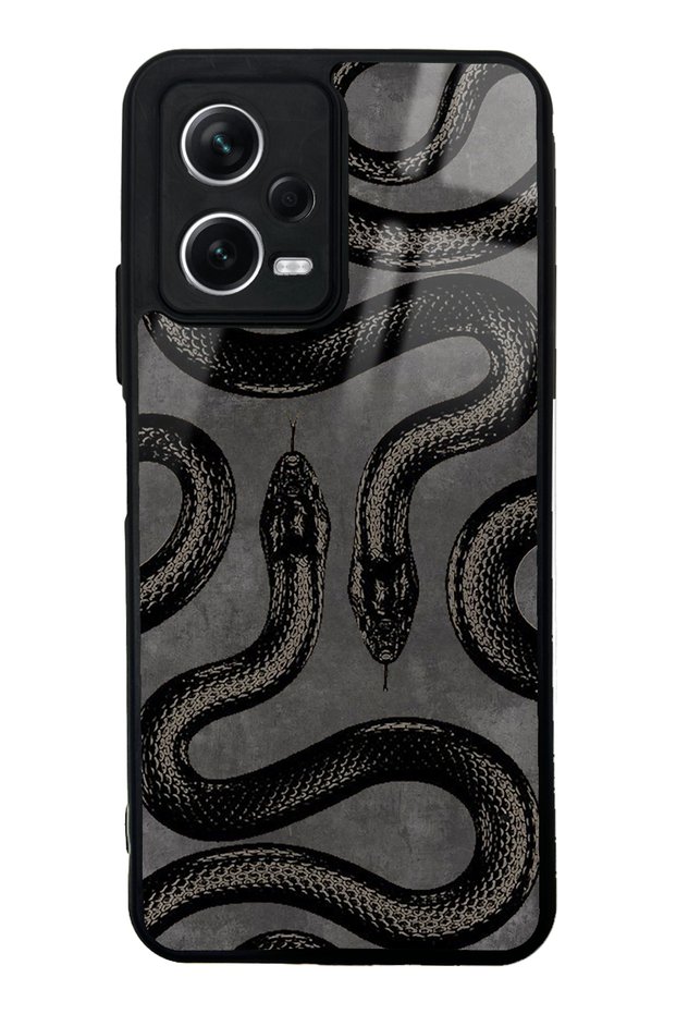 حافظة هاتف Xiaomi Redmi Note 12 5G بتصميم ثعباني لامع