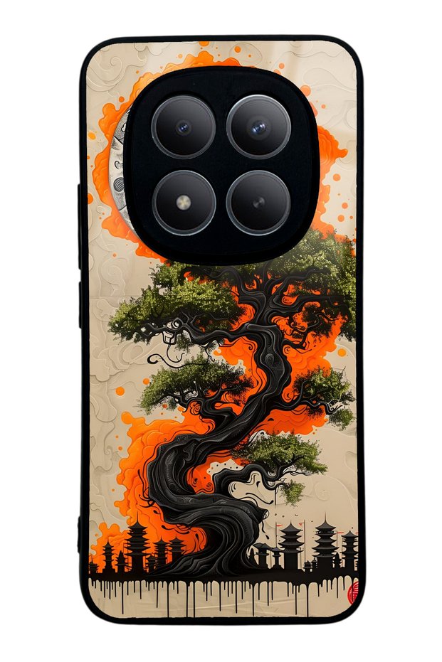 Xiaomi Redmi Note 15 Pro Plus Glossy Phone Case with Pagoda Silhouette Design