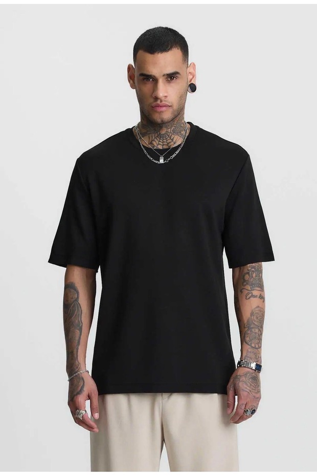 Erkek Oversize Basic T-Shirt