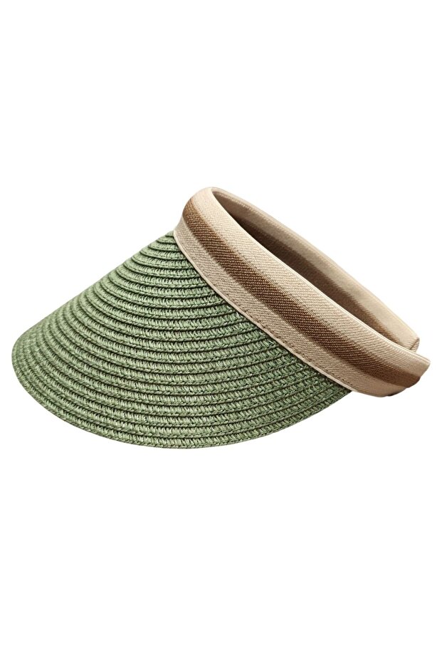 Women's Straw Visor Hat Sun Protection Visor Beach Tennis Hat