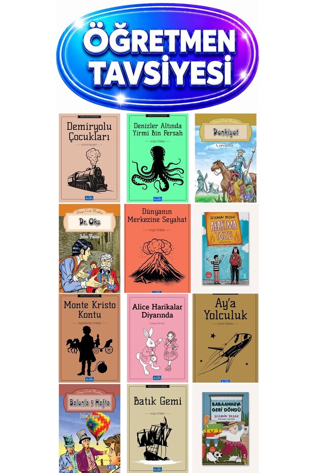 Ortaokul ŞERMİN YAŞAR Hyperbole Powder, Babaannem Geri Döndü 12 Book Set