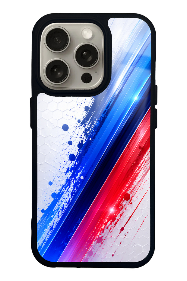 iPhone 15 Pro Blue M2 Design Glossy Phone Case