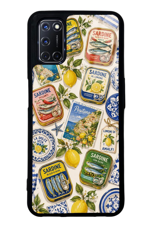 Oppo A52 Amalfi Sardines Design Glossy Phone Case