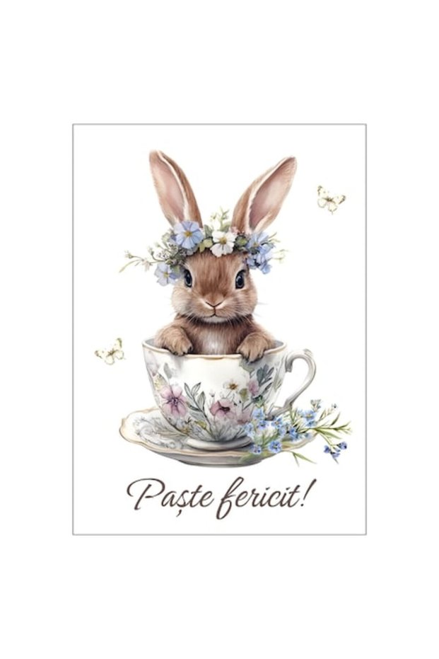 Felicitare 13x18 cm cu plic - Paște - Model 1